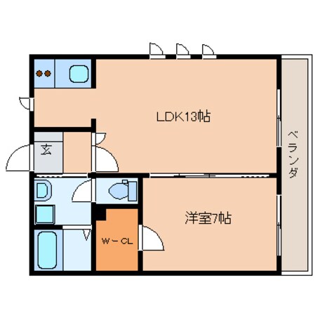 静岡駅 徒歩15分 1階の物件間取画像